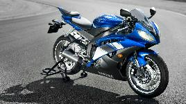 Синий Yamaha YZF-R6