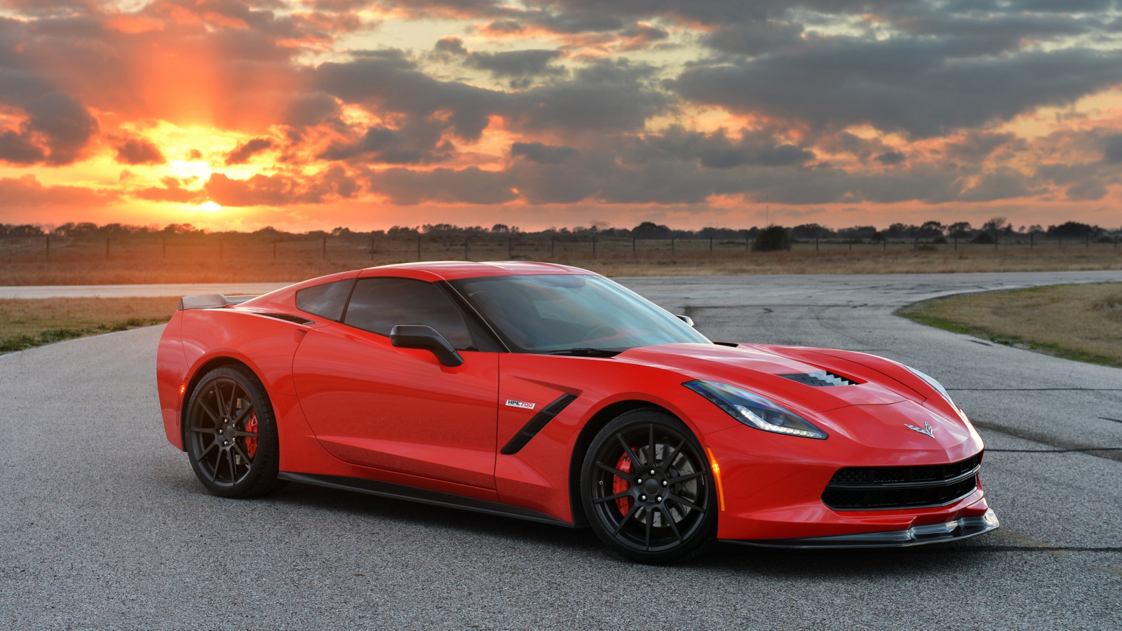 Chevrolet Corvette красный 2014