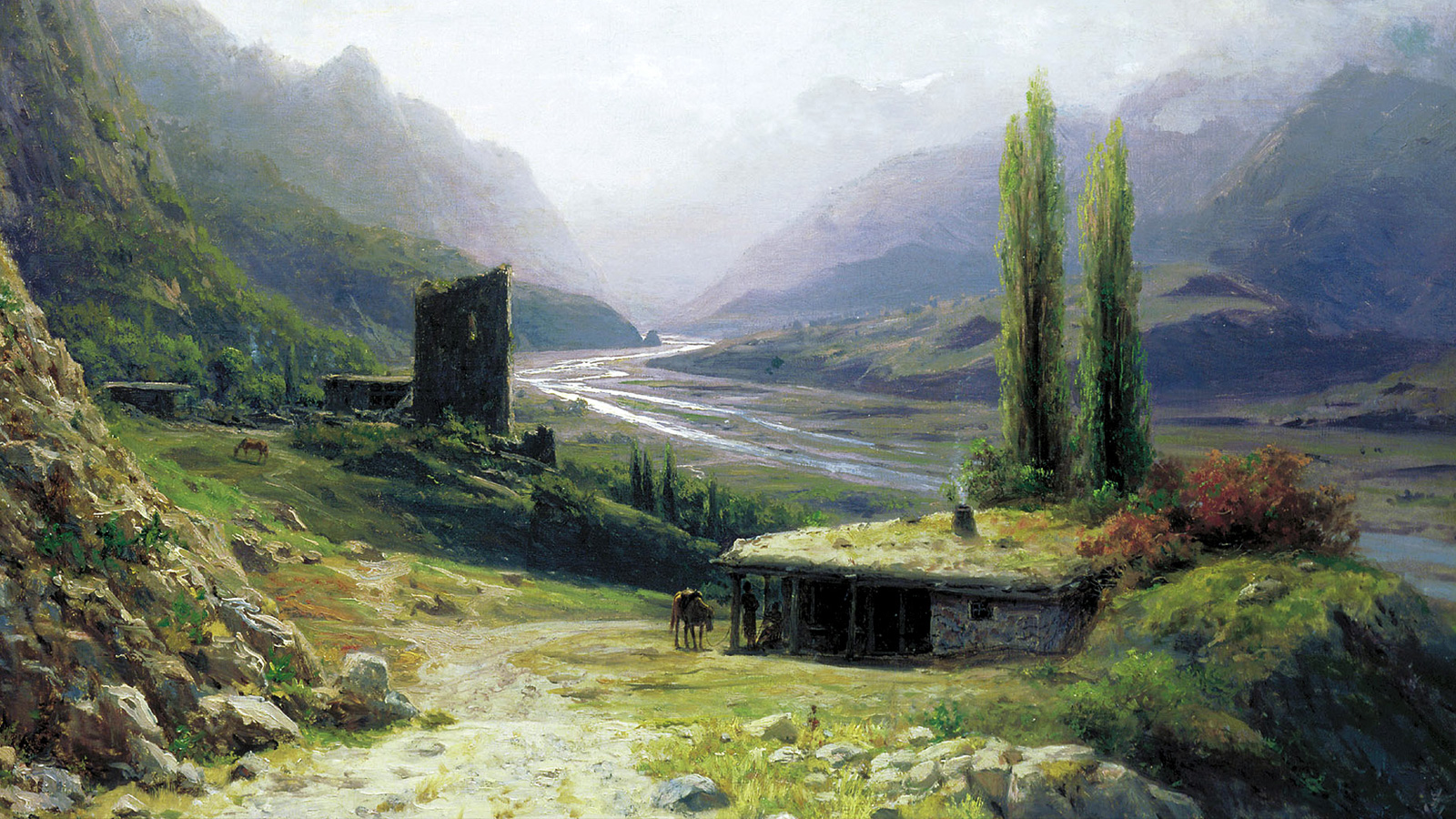 Лев лагорио кавказское ущелье. 1893.