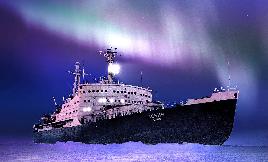 Знаменитый российский ледокол, прошел по маршрутам Арктики, более 360 000 км это ~ 30 земных экваторов! Провел через льды 3 741 судно.